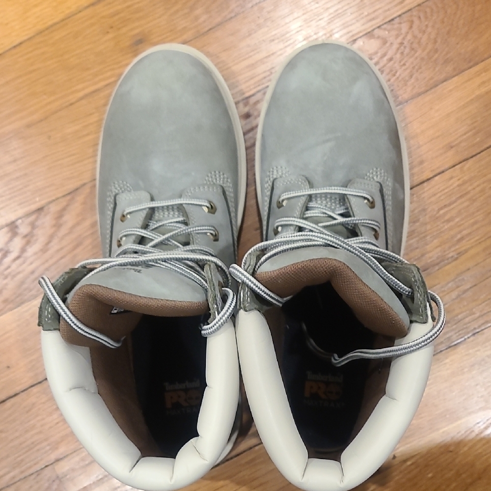 Timberland PRO Womens Sage Green and Cream Boots. - Picture 7 of 13